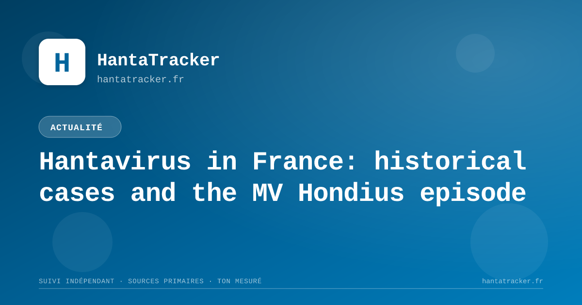 Hantavirus in France: historical cases and the MV Hondius episode — HantaTracker